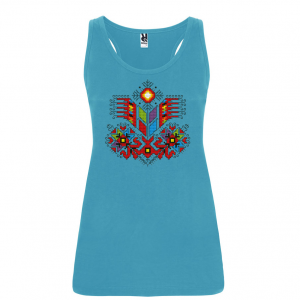 Дамски потник - Дървото на живота . Потник с  шевици.