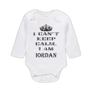 Бебешко боди с надпис- Keep Calm