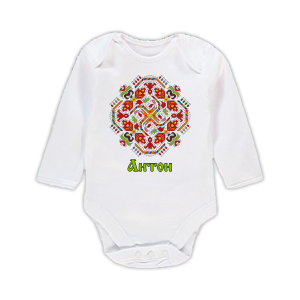 Бебешко боди с щампа с шевица