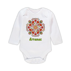 Бебешко боди с щампа с шевица