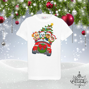 Детска коледна тениска - Paw Patrol