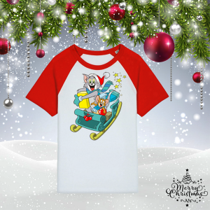 Детска коледна тениска - Том и Джери