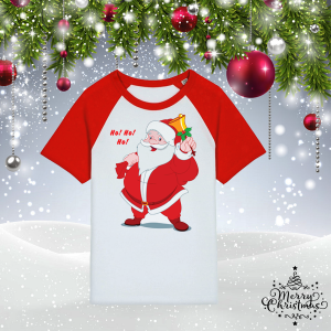 Детска коледна тениска - HO HO HO