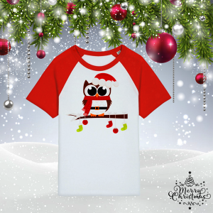 Детска коледна тениска -  Бухалче