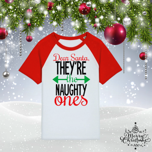 Детска коледна тениска - They are naughty