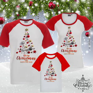 Комплект коледни тениски- Merry Christmas