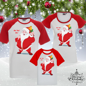 Комплект коледни тениски- Ho Ho Ho