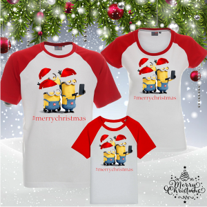Комплект коледни тениски- #merrychristmas
