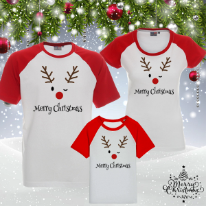 Комплект коледни тениски- Merry Christmas