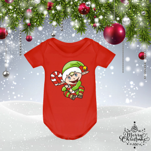 Коледно бебешко боди - Елф