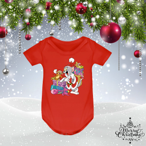 Коледно бебешко боди - Том и Джери