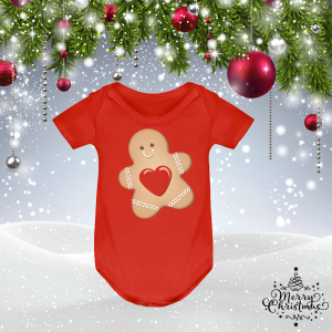 Коледно бебешко боди - Коледна Бисквитка