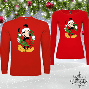 Комплект коледни блузи- Мики