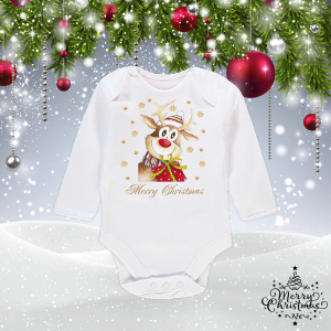 Бебешко боди-  Merry Christmas