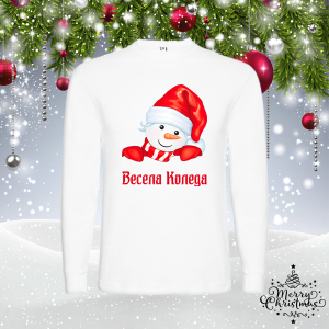 Мъжка коледна блуза - Снежко