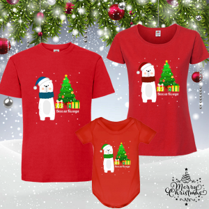 Забавен коледен комплект с мече