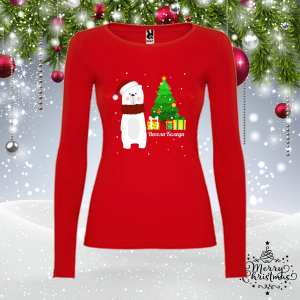 Дамска коледна блуза с мече