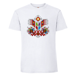 Мъжка бяла тениска- Дървото на живота