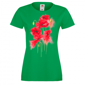 Цветна дамска тениска - Цветя 2