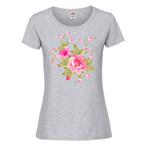 Цветна дамска тениска - Цветя 3