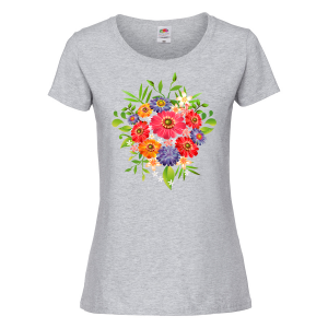 Цветна дамска тениска - Цветя 5
