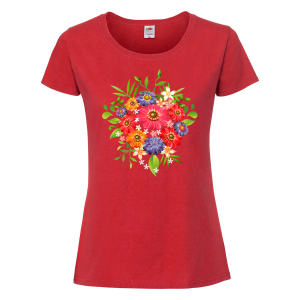 Цветна дамска тениска - Цветя 5