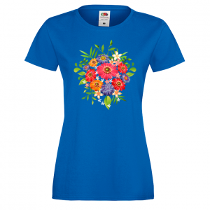 Цветна дамска тениска - Цветя 5