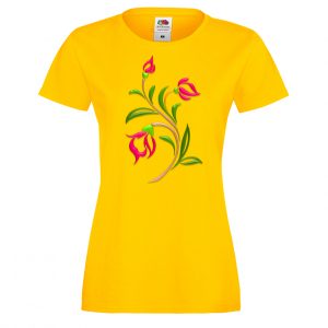Цветна дамска тениска - Цветя 6