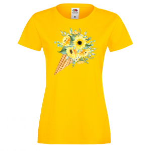 Цветна дамска тениска - Цветя 10