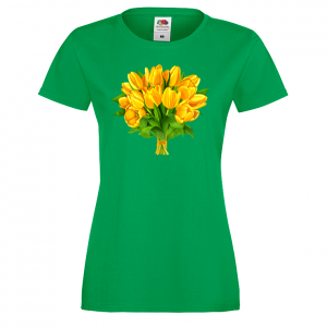 Цветна дамска тениска - Цветя 12