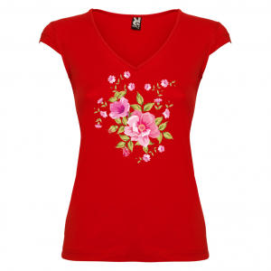 Дамска тениска -  Цветя 13