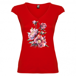 Дамска тениска -  Цветя 18