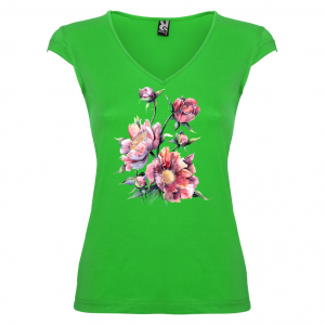 Дамска тениска -  Цветя 18