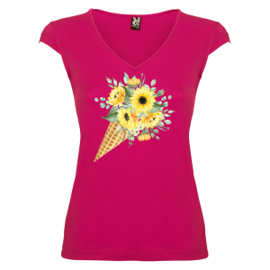 Дамска тениска -  Цветя 20