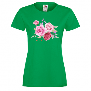 Цветна дамска тениска - Цветя 23