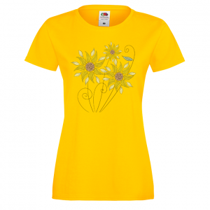 Цветна дамска тениска - Цветя 24