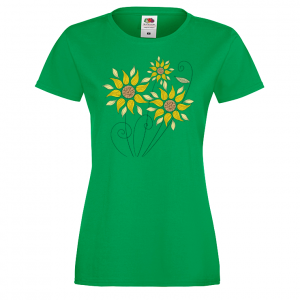 Цветна дамска тениска - Цветя 24