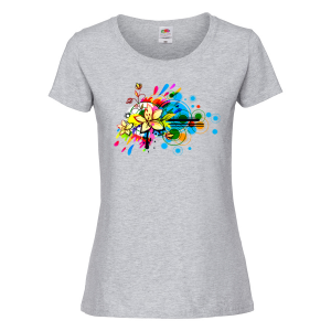 Цветна дамска тениска - Цветя 26