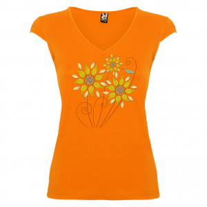 Дамска тениска -  Цветя 24