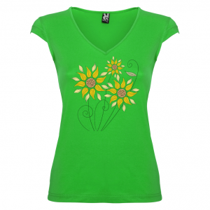 Дамска тениска -  Цветя 24