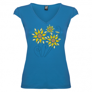 Дамска тениска -  Цветя 24