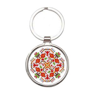 Луксозен метален ключодържател с народни мотиви.