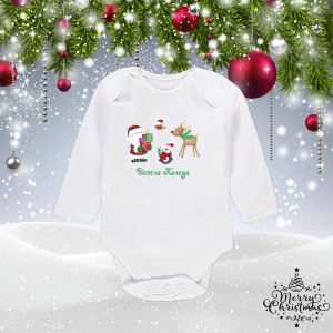 Бебешко боди- Весела Коледа