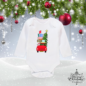 Бебешко боди- Коледна кола