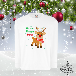 Детска коледна блуза с име - Елен