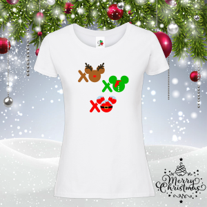Дамска коледна тениска- Хо Хо Хо