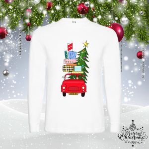 Мъжка коледна блуза - Коледна кола