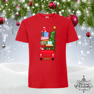 Забавна коледна тениска-  Коледна кола