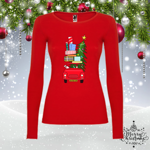 Забавна коледна блуза- Коледна кола