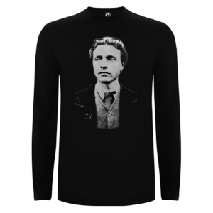 Черна мъжка блуза с лика на Васил Левски